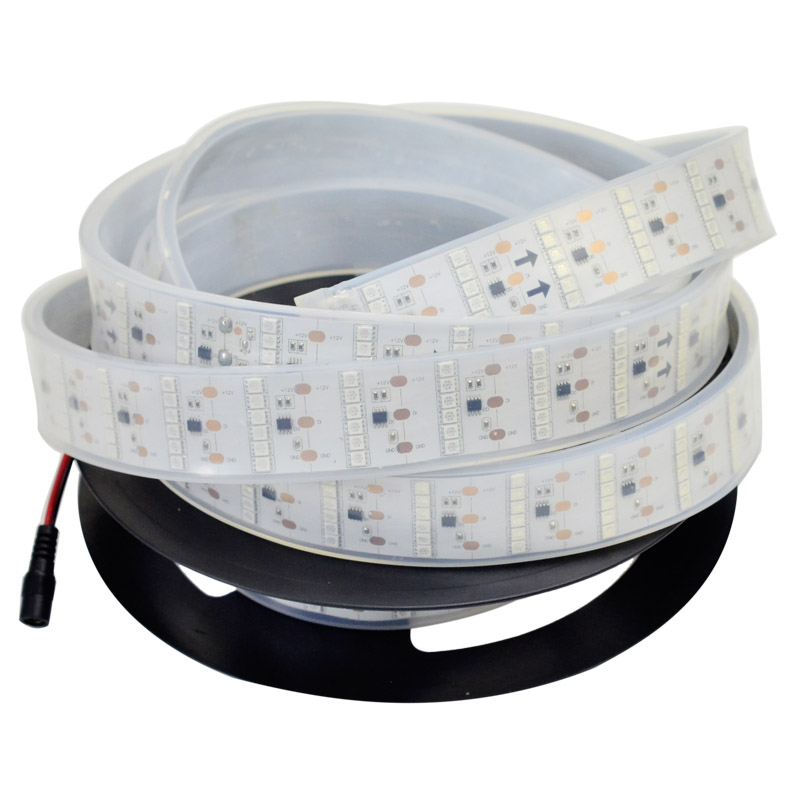 Six Rows Color Chasing RGB Dream Color LED Strip Lights, DC12V, Flexible LED Tape Light with 55LEDs per feet. - For Holiday lighting Six Rows Color Chasing RGB Dream Color LED Strip Lights, DC12V, Flexible LED Tape Light with 55LEDs per feet. - For Holiday lighting